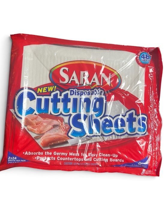 Saran Other - Saran Disposable 48 Cutting Sheets 9.68” X 11.75” NOS New Sealed